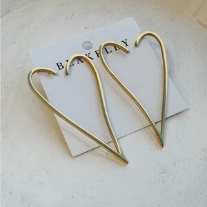 Gold Heart-Shaped Earrings